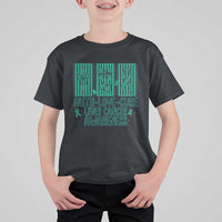 Faith Love And Cure Liver Cancer Awareness T Shirt For Kid Hope Survivor Support