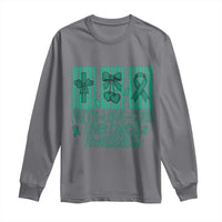 Faith Love And Cure Liver Cancer Awareness Long Sleeve Shirt Hope Survivor Support