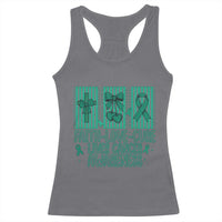 Faith Love And Cure Liver Cancer Awareness Racerback Tank Top Hope Survivor Support