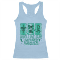 Faith Love And Cure Liver Cancer Awareness Racerback Tank Top Hope Survivor Support