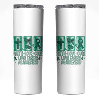 Faith Love And Cure Liver Cancer Awareness Skinny Tumbler Hope Survivor Support