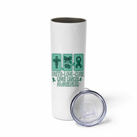 Faith Love And Cure Liver Cancer Awareness Skinny Tumbler Hope Survivor Support