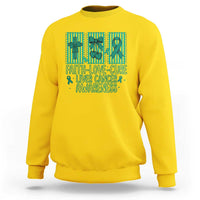 Faith Love And Cure Liver Cancer Awareness Sweatshirt Hope Survivor Support