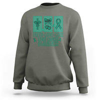 Faith Love And Cure Liver Cancer Awareness Sweatshirt Hope Survivor Support