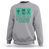 Faith Love And Cure Liver Cancer Awareness Sweatshirt Hope Survivor Support