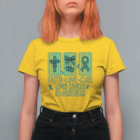 Faith Love And Cure Liver Cancer Awareness T Shirt For Women Hope Survivor Support