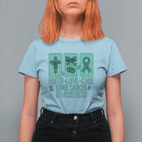 Faith Love And Cure Liver Cancer Awareness T Shirt For Women Hope Survivor Support