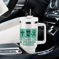 Faith Love And Cure Liver Cancer Awareness Tumbler With Handle Hope Survivor Support