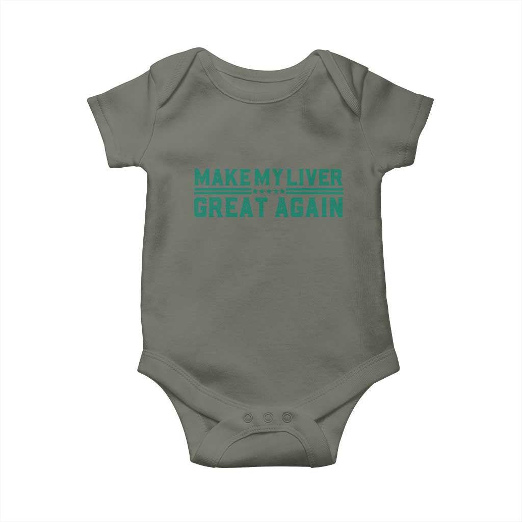 Make My Liver Great Again Baby Onesie Liver Cancer Support Gift