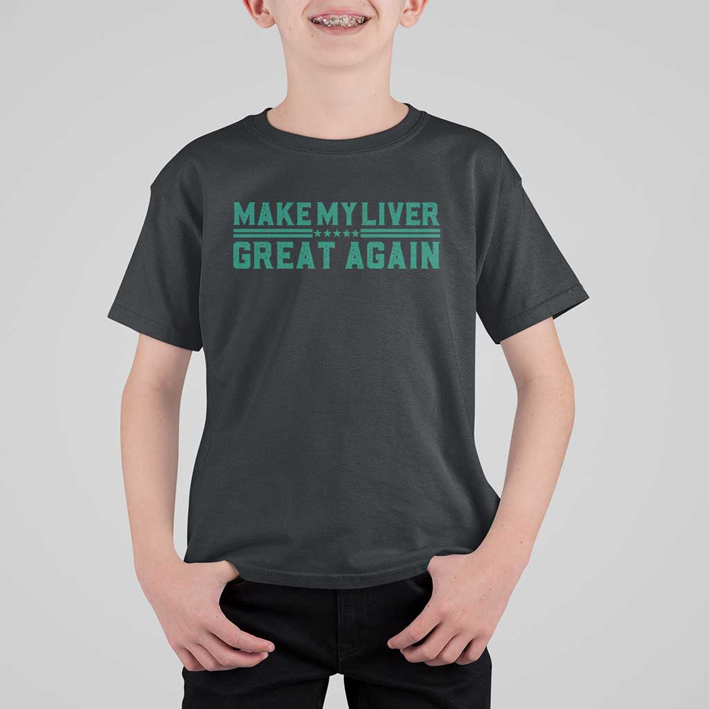 Make My Liver Great Again T Shirt For Kid Liver Cancer Support Gift