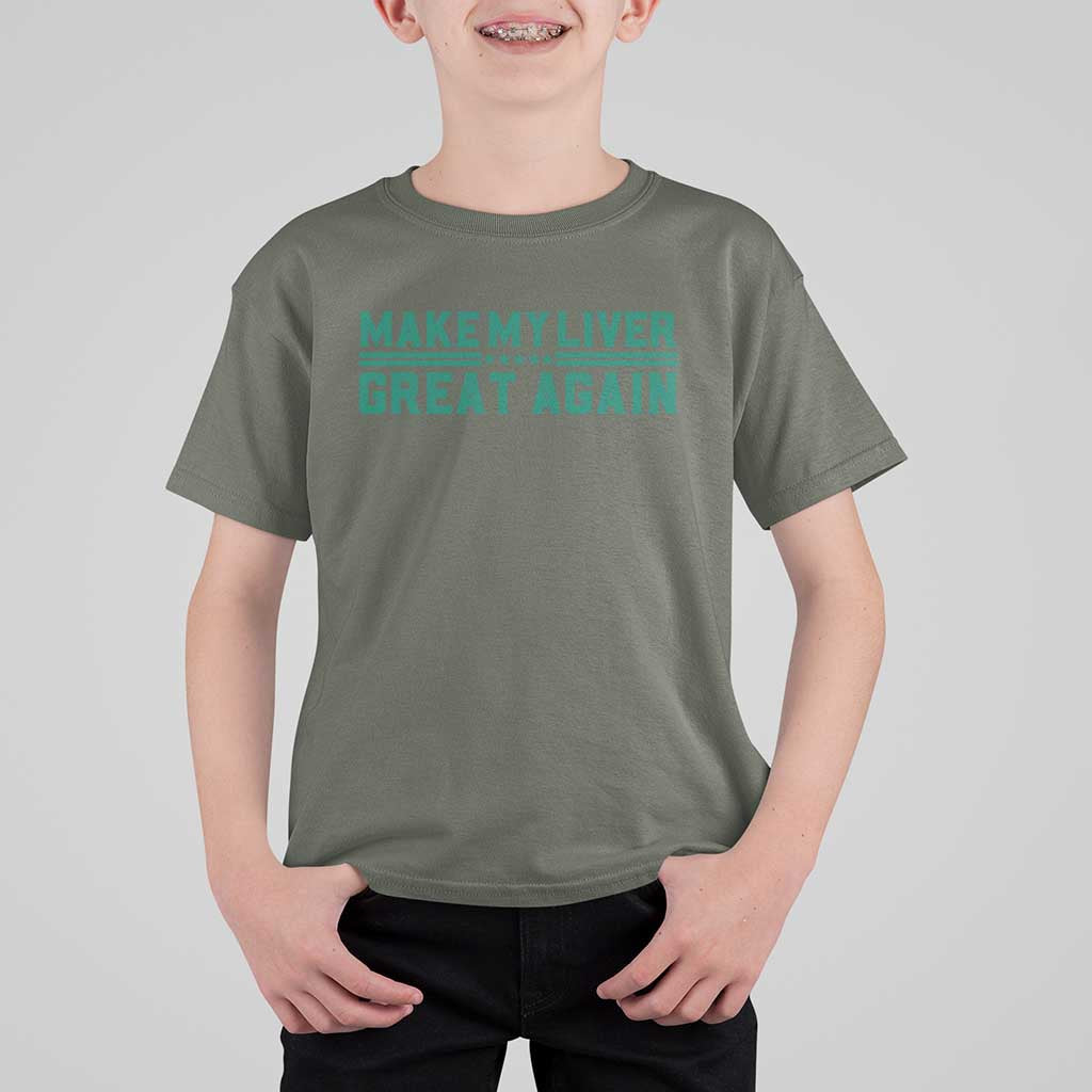 Make My Liver Great Again T Shirt For Kid Liver Cancer Support Gift