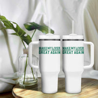 Make My Liver Great Again Tumbler With Handle Liver Cancer Support Gift