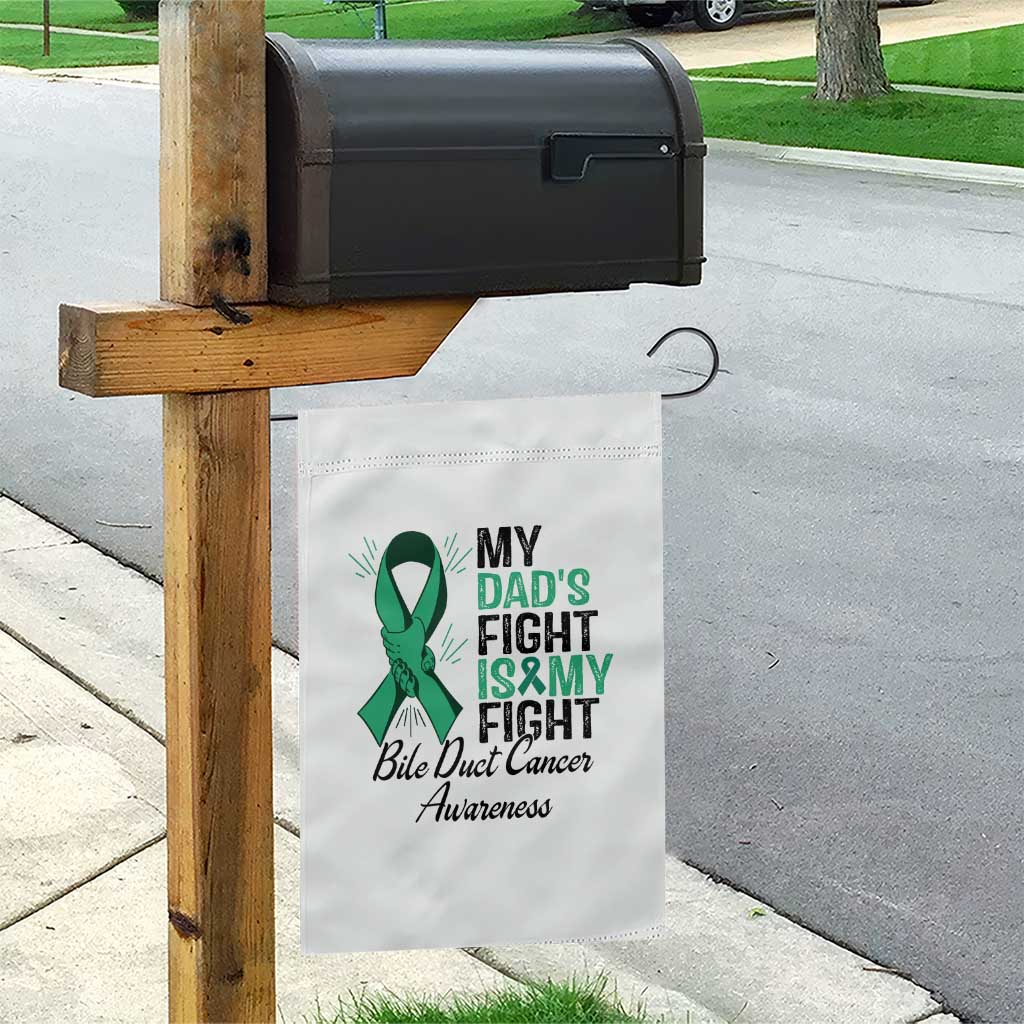 Cholangiocarcinoma Support Warrior Gift Garden Flag My Dad Fight My Fight