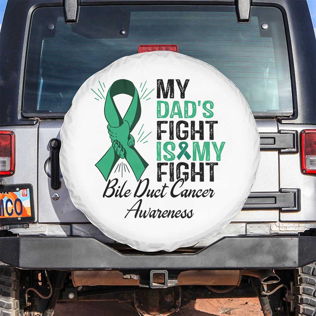 Cholangiocarcinoma Support Warrior Gift Spare Tire Cover My Dad Fight My Fight
