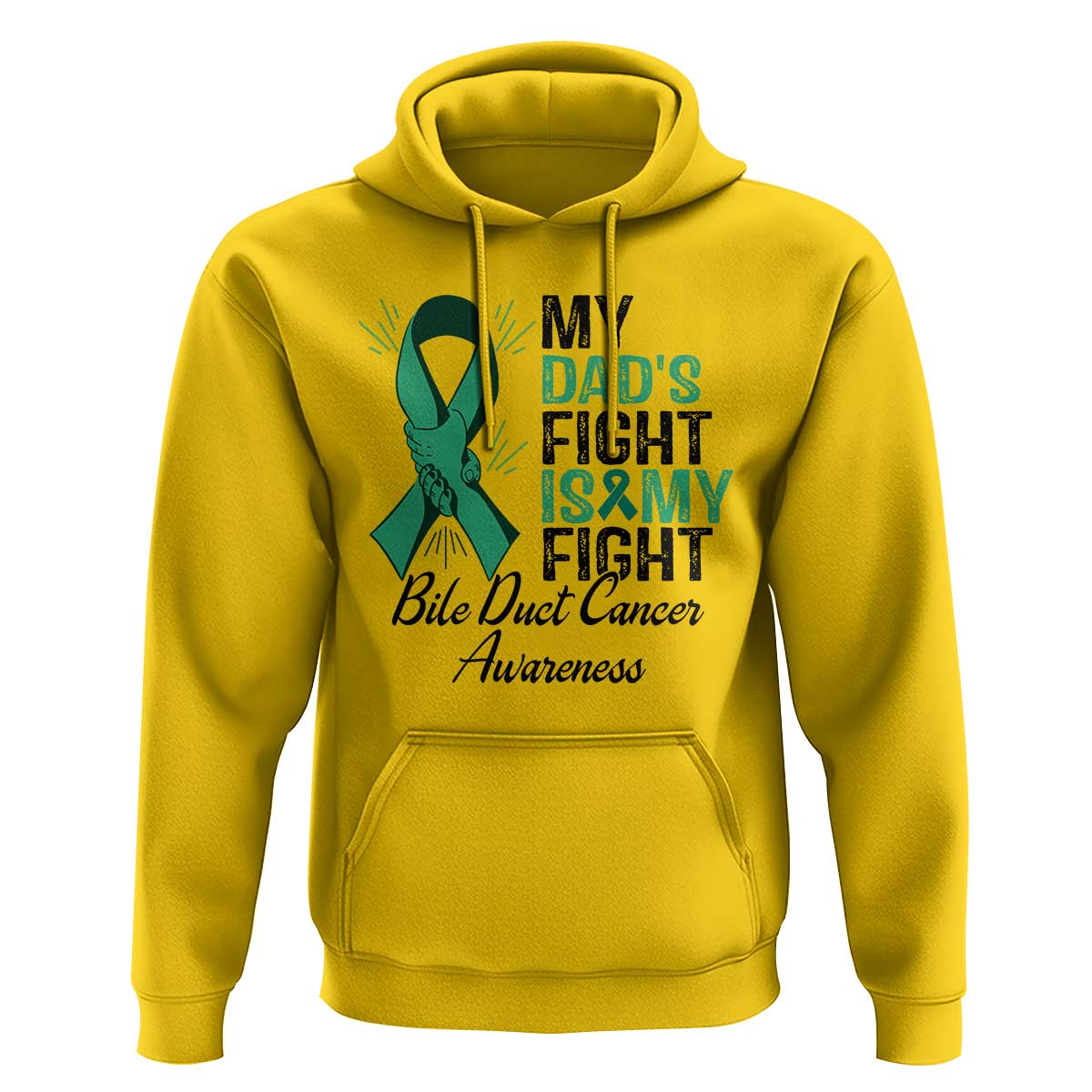 Cholangiocarcinoma Support Warrior Gift Hoodie My Dad Fight My Fight
