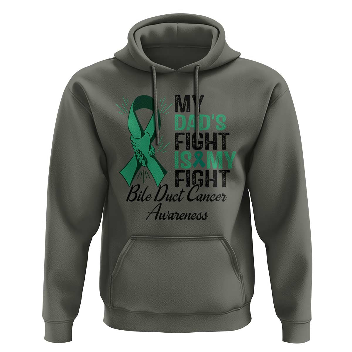 Cholangiocarcinoma Support Warrior Gift Hoodie My Dad Fight My Fight