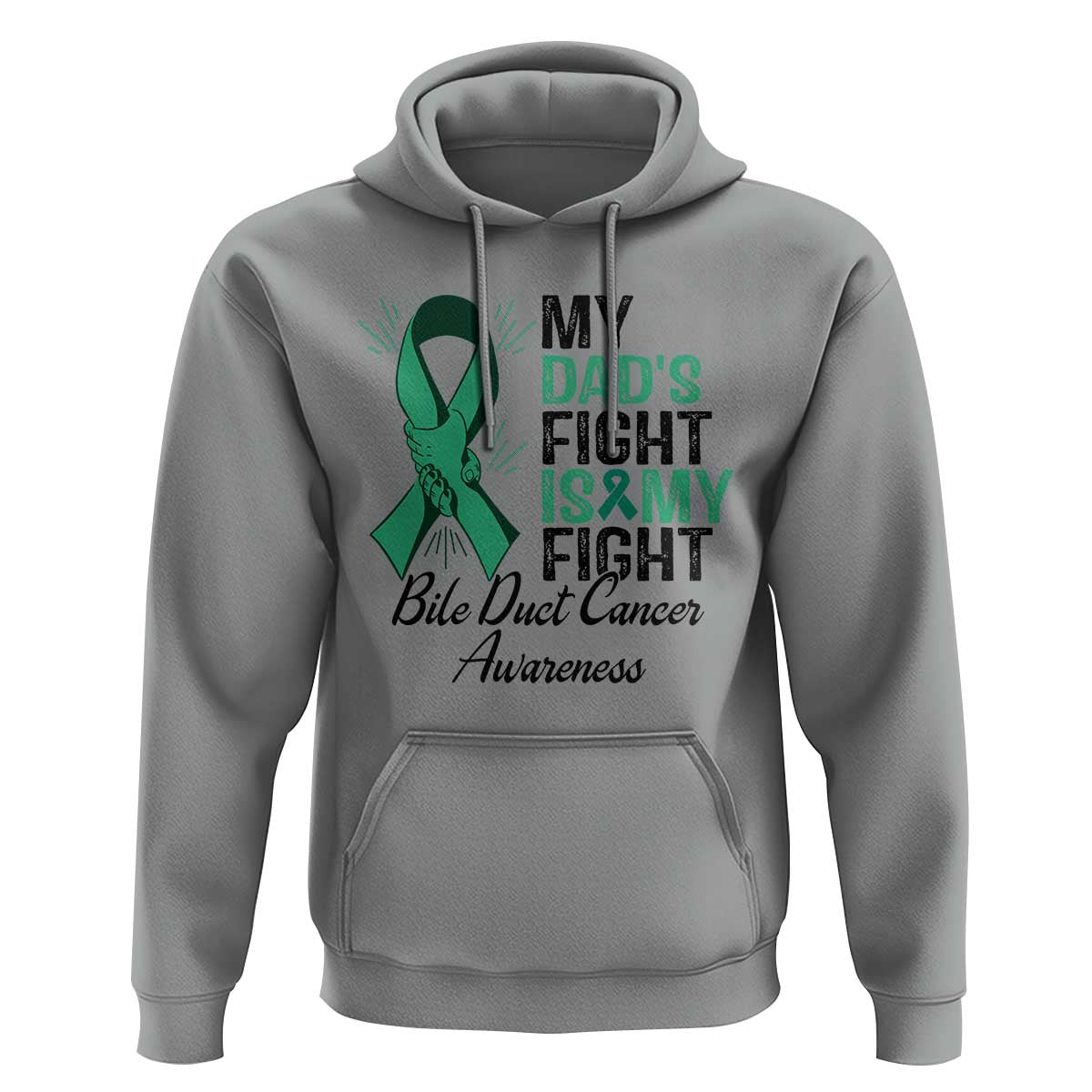 Cholangiocarcinoma Support Warrior Gift Hoodie My Dad Fight My Fight