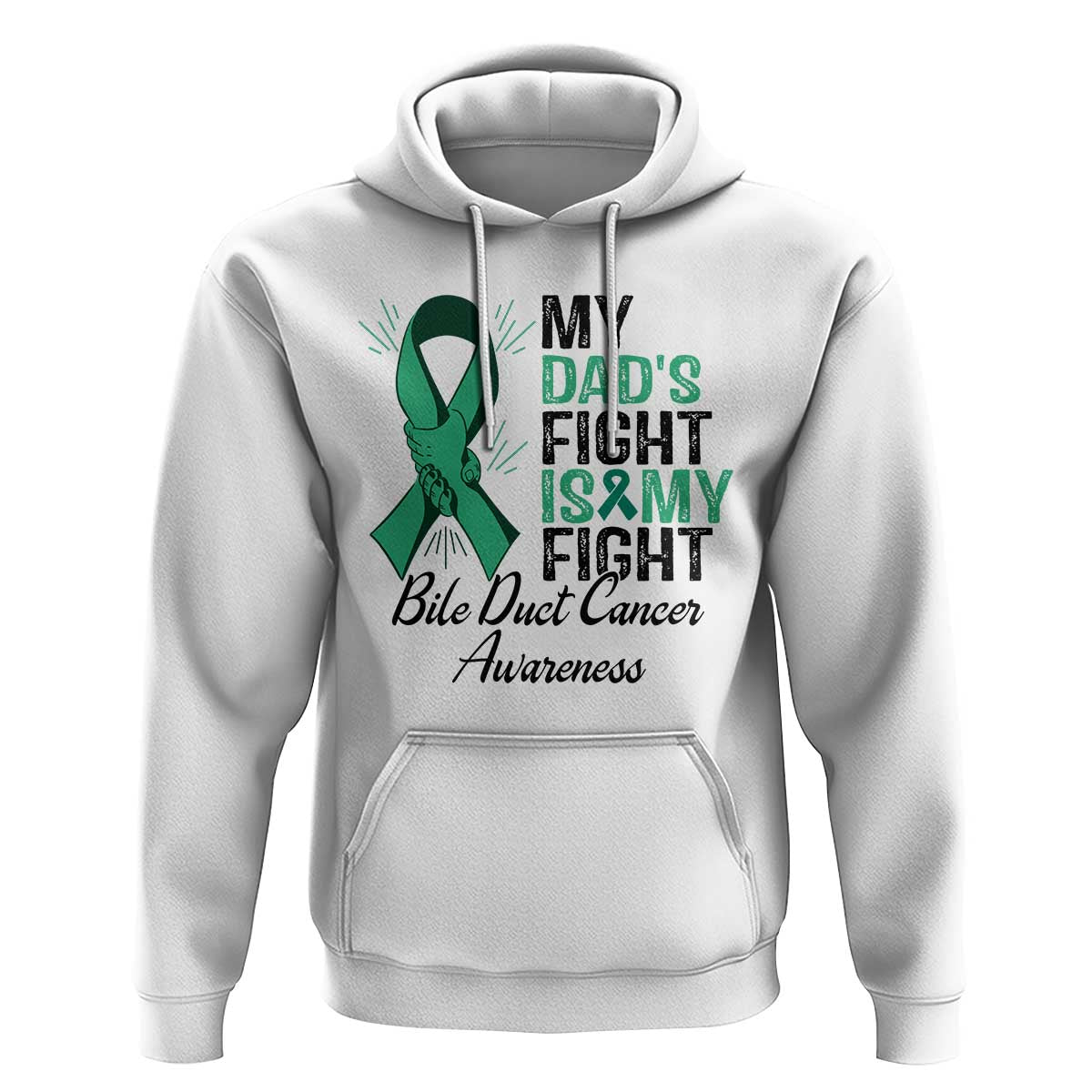 Cholangiocarcinoma Support Warrior Gift Hoodie My Dad Fight My Fight