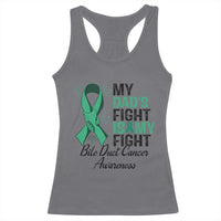 Cholangiocarcinoma Support Warrior Gift Racerback Tank Top My Dad Fight My Fight