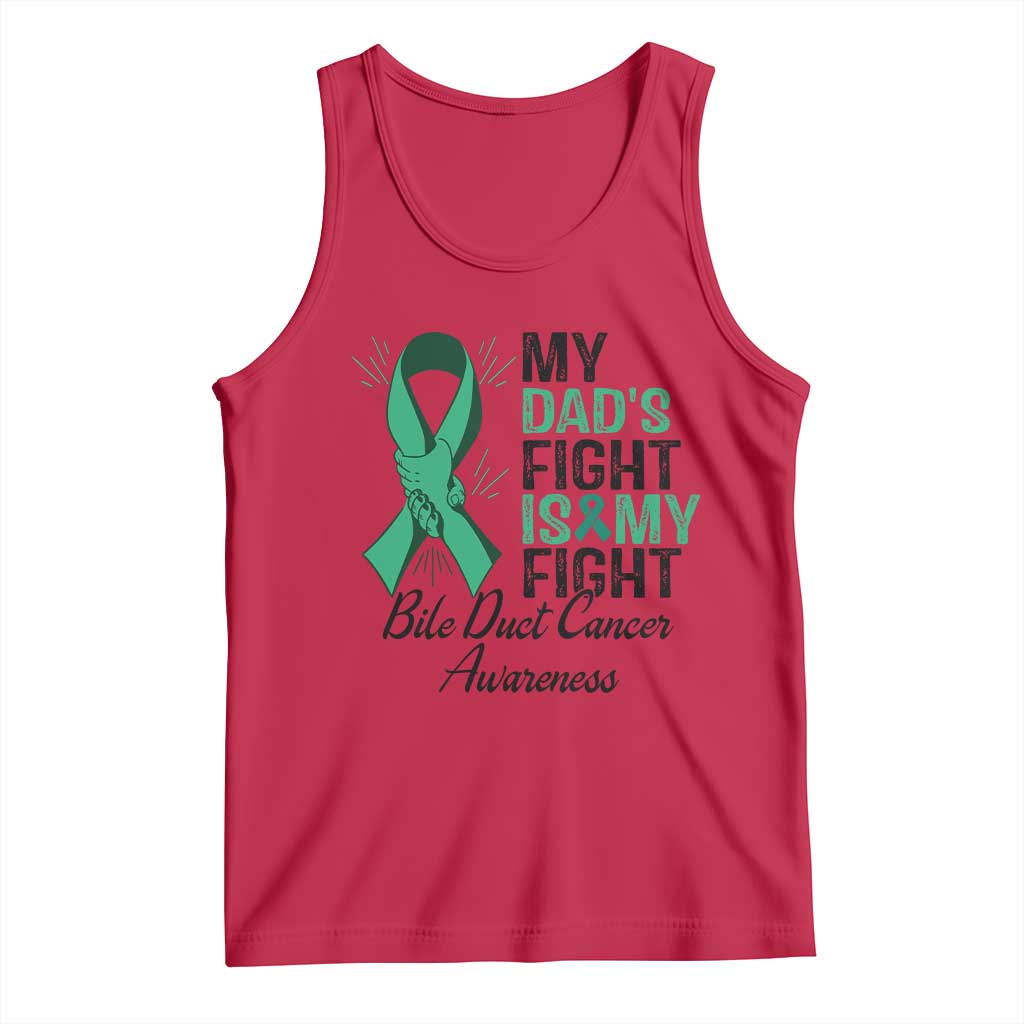 Cholangiocarcinoma Support Warrior Gift Tank Top My Dad Fight My Fight