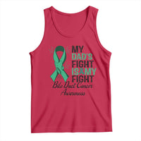 Cholangiocarcinoma Support Warrior Gift Tank Top My Dad Fight My Fight