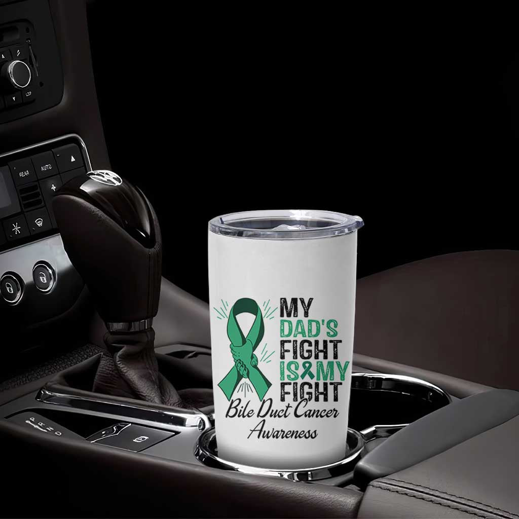 Cholangiocarcinoma Support Warrior Gift Tumbler Cup My Dad Fight My Fight