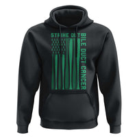Strike Out Bile Duct Cancer Hoodie Baseball American Flag Hope Gift