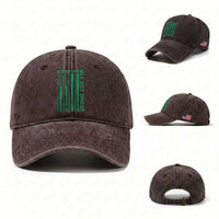 Strike Out Bile Duct Cancer Washed Cotton Baseball Cap Baseball American Flag Hope Gift