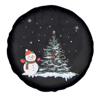 Christmas Snowman Spare Tire Cover Funny Snowmen With Christmas Tree - Wonder Print Shop