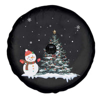 Christmas Snowman Spare Tire Cover Funny Snowmen With Christmas Tree - Wonder Print Shop