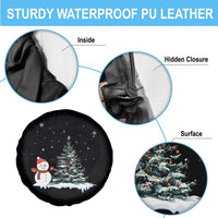 Christmas Snowman Spare Tire Cover Funny Snowmen With Christmas Tree - Wonder Print Shop