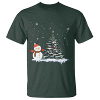 Christmas Snowman T Shirt Funny Snowmen With Christmas Tree - Wonder Print Shop