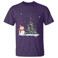 Christmas Snowman T Shirt Funny Snowmen With Christmas Tree - Wonder Print Shop