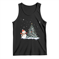 Christmas Snowman Tank Top Funny Snowmen With Christmas Tree - Wonder Print Shop