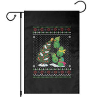 Christmas Snowman Squad Garden Flag Funny Holiday Snowmen With Xmas Tree - Wonder Print Shop