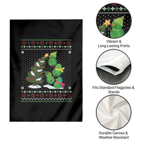 Christmas Snowman Squad Garden Flag Funny Holiday Snowmen With Xmas Tree - Wonder Print Shop