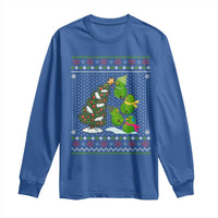 Christmas Snowman Squad Long Sleeve Shirt Funny Holiday Snowmen With Xmas Tree - Wonder Print Shop
