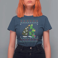 Christmas Snowman Squad T Shirt For Women Funny Holiday Snowmen With Xmas Tree - Wonder Print Shop