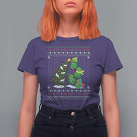 Christmas Snowman Squad T Shirt For Women Funny Holiday Snowmen With Xmas Tree - Wonder Print Shop