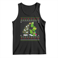 Christmas Snowman Squad Tank Top Funny Holiday Snowmen With Xmas Tree - Wonder Print Shop