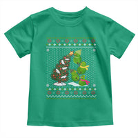 Christmas Snowman Squad Toddler T Shirt Funny Holiday Snowmen With Xmas Tree - Wonder Print Shop