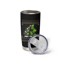 Christmas Snowman Squad Tumbler Cup Funny Holiday Snowmen With Xmas Tree