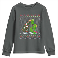 Christmas Snowman Squad Youth Sweatshirt Funny Holiday Snowmen With Xmas Tree - Wonder Print Shop