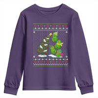 Christmas Snowman Squad Youth Sweatshirt Funny Holiday Snowmen With Xmas Tree - Wonder Print Shop