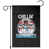 Christmas Snowman Garden Flag Chillin With My Snowmies Christmas Snowman - Wonder Print Shop