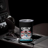 Christmas Snowman Tumbler Cup Chillin With My Snowmies Christmas Snowman
