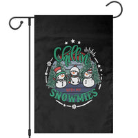 Christmas Snowman Garden Flag Chillin With My Snowmies Cute Winter - Wonder Print Shop