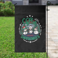 Christmas Snowman Garden Flag Chillin With My Snowmies Cute Winter - Wonder Print Shop