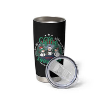 Christmas Snowman Tumbler Cup Chillin With My Snowmies Cute Winter