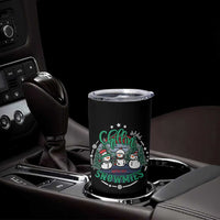 Christmas Snowman Tumbler Cup Chillin With My Snowmies Cute Winter